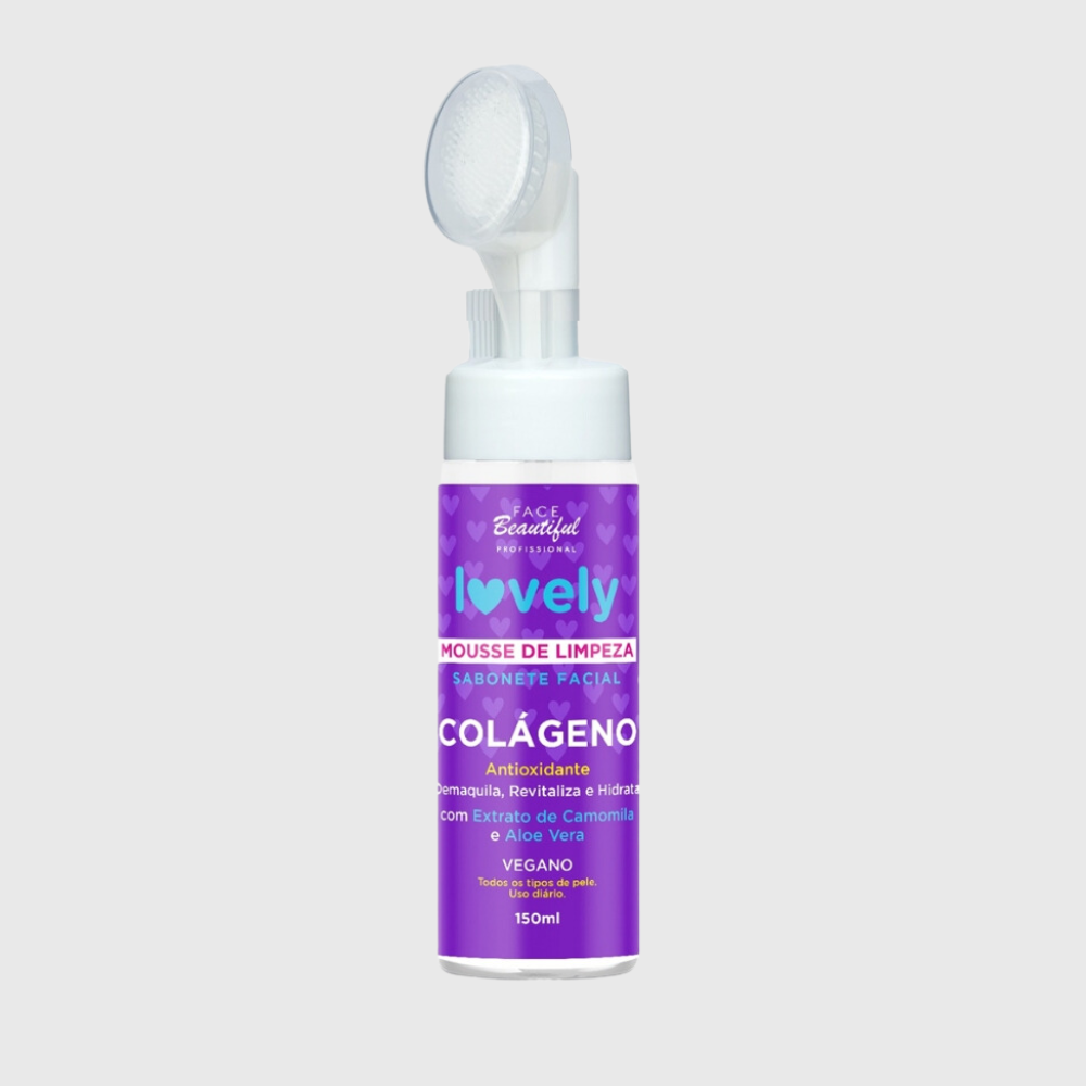 Mousse de Limpeza Facial Colágeno Face Beautiful 150ml