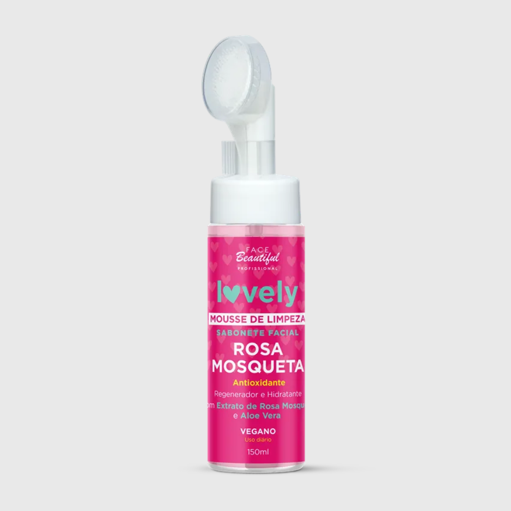 Mousse de Limpeza Facial Rosa Mosqueta Face Beautiful 150ml