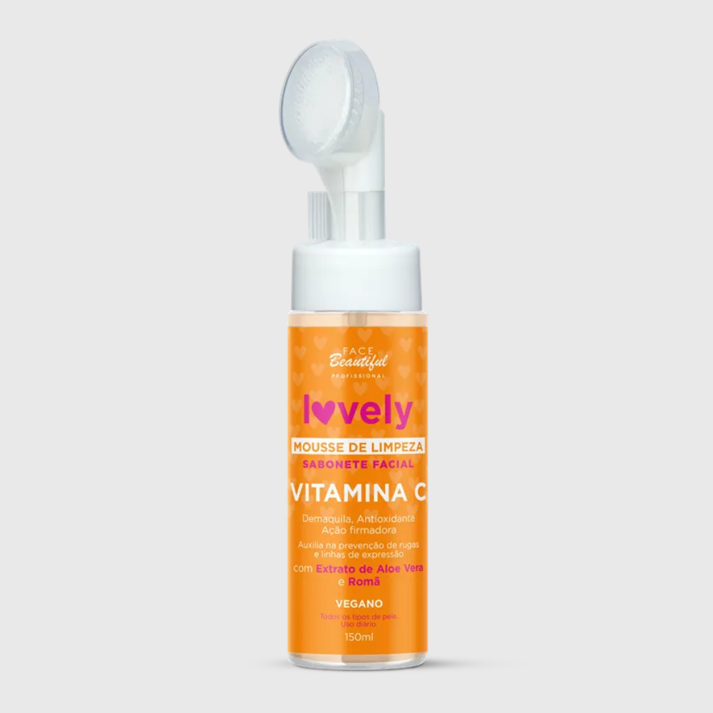 Mousse de Limpeza Facial Vitamina C Face Beautiful 150ml