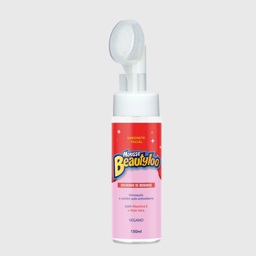 Mousse de Limpeza Facial Beautyloo Morango Face Beautiful 150ml