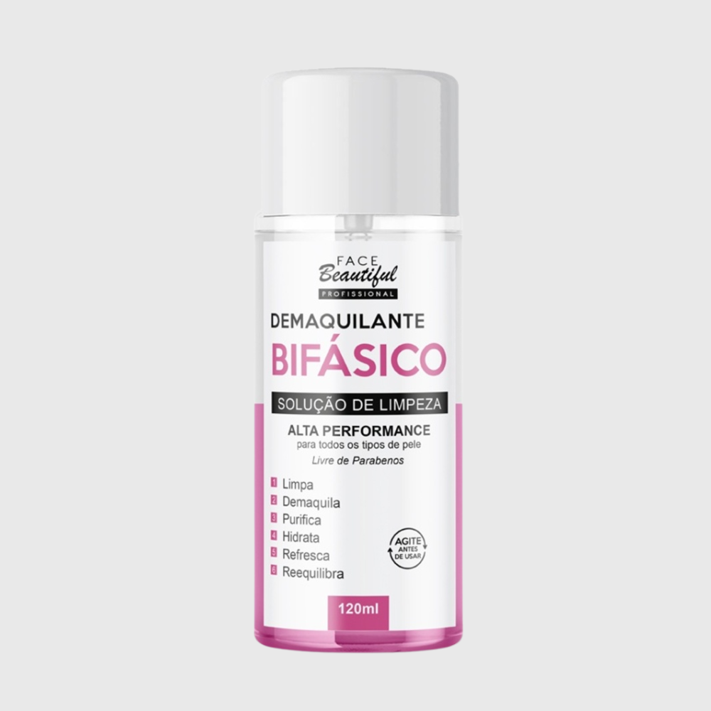 Demaquilante Bifásico Face Beautiful 120ml