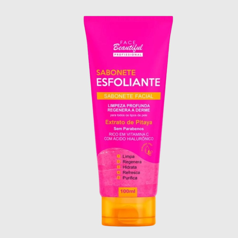 Sabonete Facial Esfoliante Pitaya Face Beautiful 100ml