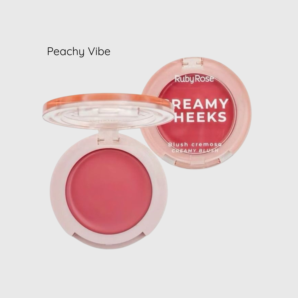Blush Cremoso Creamy Cheeks Peachy Vibe Ruby Rose