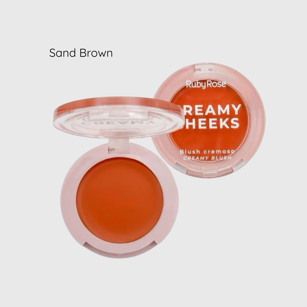 Blush Cremoso Creamy Cheeks Sand Brown Ruby Rose