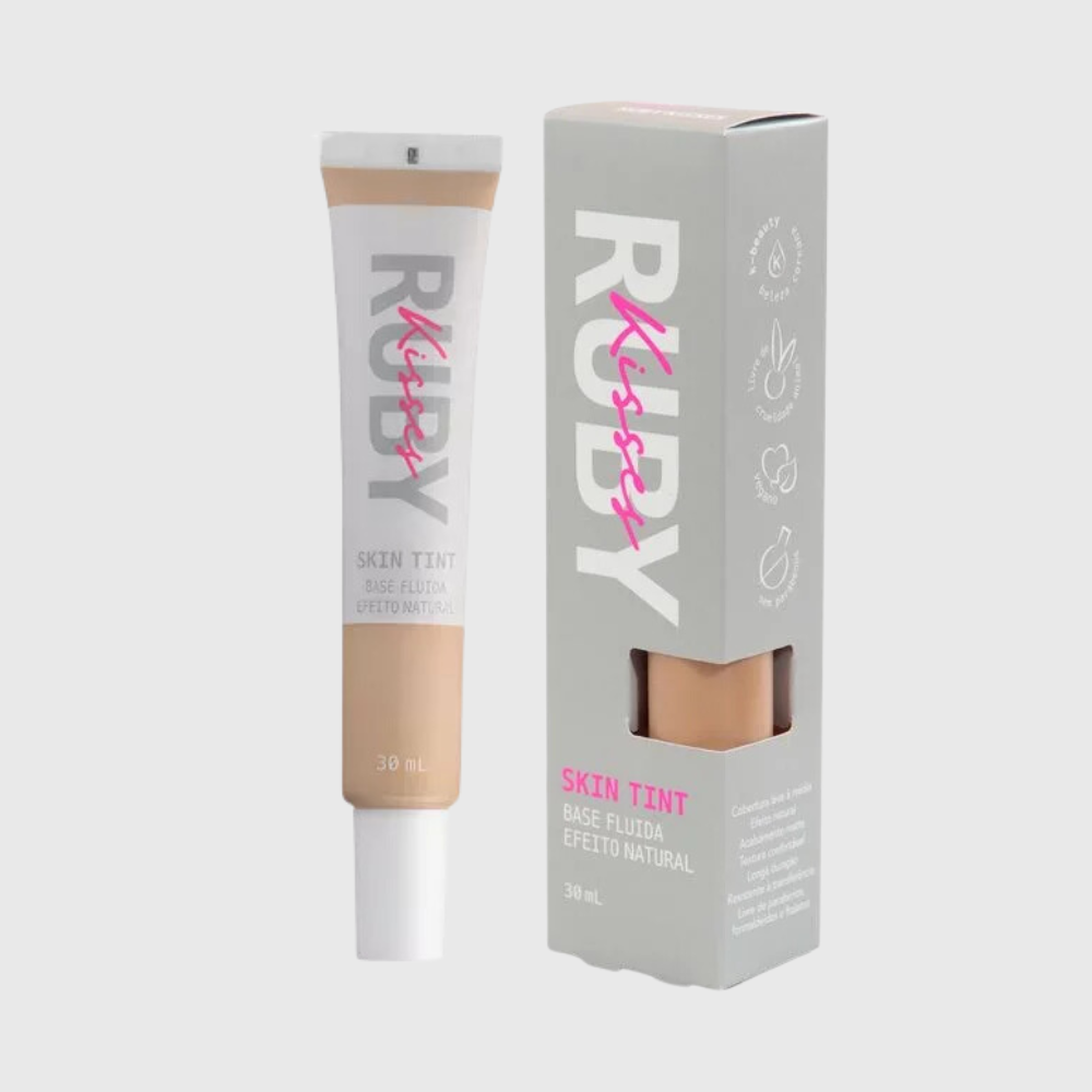 Base Fluida Skin Tint Efeito Natural Ruby Kisses