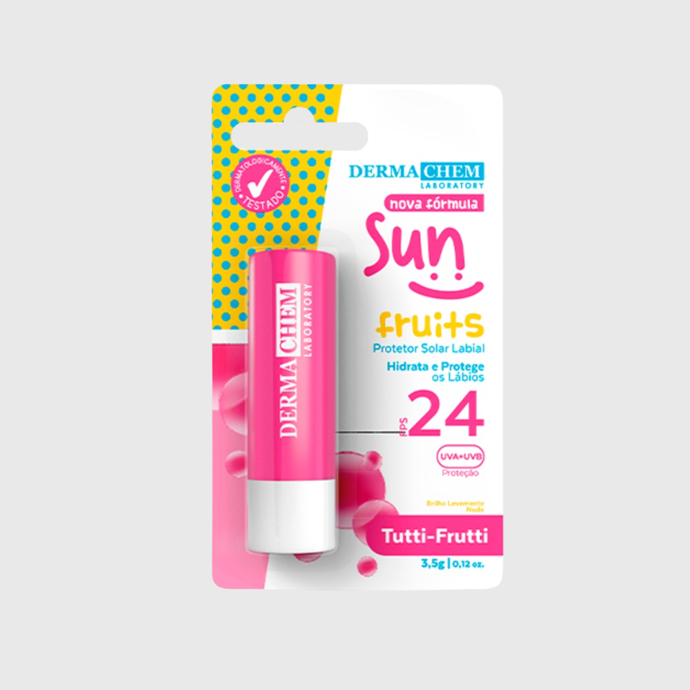 Protetor Labial FPS 24 Sun Fruits Dermachem